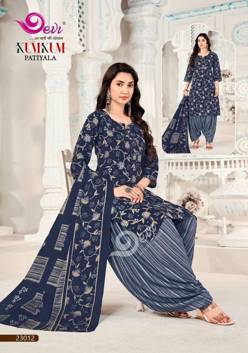 Kumkum Vol 23 By Devi Indo Cotton Readymade Dress 